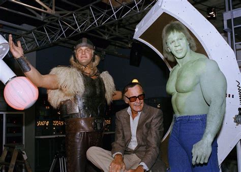 Eric Kramer Thor Stan Lee And Lou Ferrigno Hulk