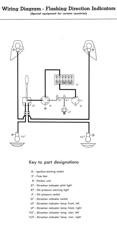 thesamba  type  wiring diagrams  turn signal diagram wire motorcycle led lighting