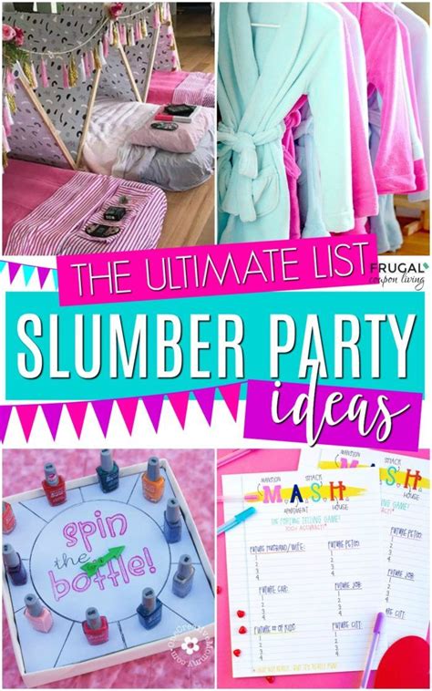 Sleepover Ideas For The Girls Slumber Party Games Birthday Sleepover