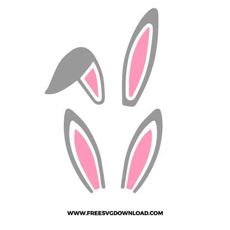 bunny ears svg png easter cut files  svg