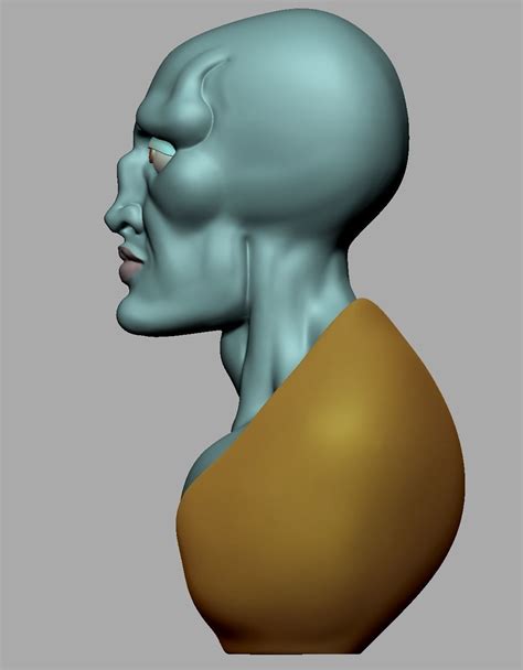 handsome squidward bust 3d model 3d printable cgtrader