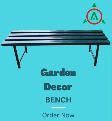 Ms Tube 3 Seater Bench Without Backrest Park Benches Garden Decor