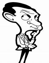 Bean Mr Coloring Pages Colouring Printable Mrbean Book Kids Getdrawings sketch template