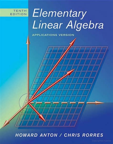 elementary linear algebra  howard anton  edition bachelor