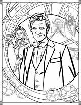 Doctor Who Coloring Pages Tv Eleventh Printables Printable Tardis Show Smith Shows Adult Matt Dr Wobbly Fun Mad Series Kids sketch template