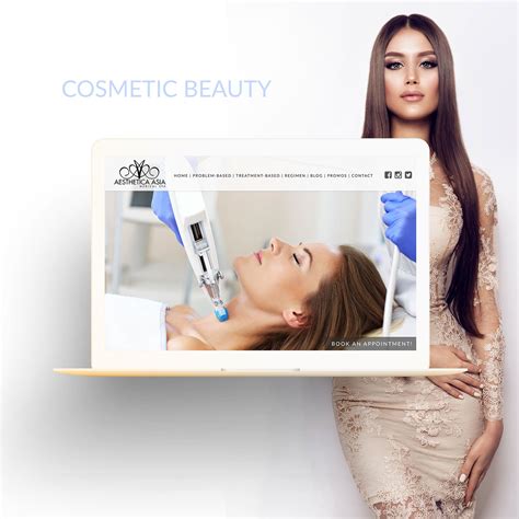 aesthetica asia medical spa website wordpress theme  behance