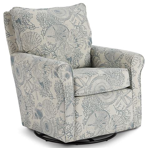 home furnishings kacey   casual swivel glider chair