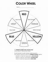 Wheel Color Printable Chart Colors sketch template