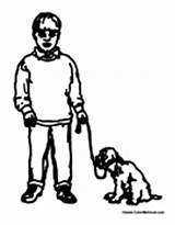 Dog Walking Boy Coloring Pages Colormegood Animals sketch template