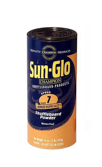 sun glo  speed shuffleboard powder wax
