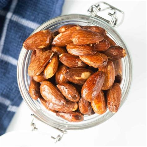 easy honey roasted almonds hint  healthy