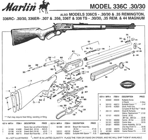 marlin model  parts schematic