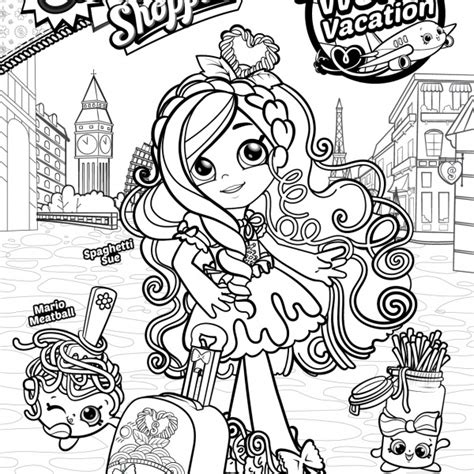 shoppies coloring pages shopkins rainbow kate  printable coloring