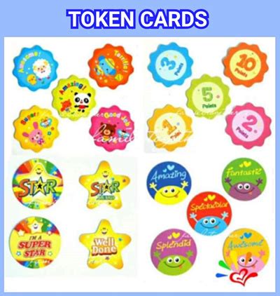 qoo reward token cards stationery supplies