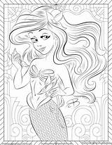 Coloring Princesas Mermaid Hashtag Mandalas Dibujos Mermay Rcbrock Simples Fai sketch template
