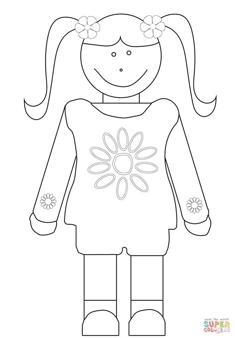 daisy girl scout coloring page  printable coloring pages