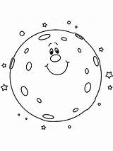 Moon Coloring Pages Printable Kids Color Bright Colors Favorite Choose sketch template
