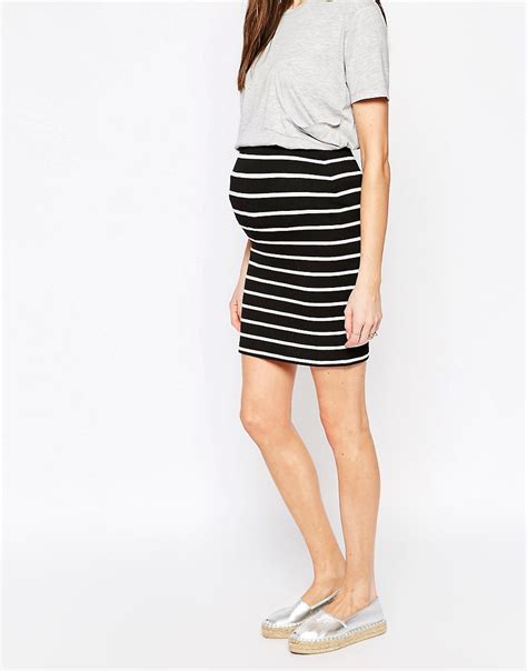 asos maternity asos maternity mini skirt  stripe  asos