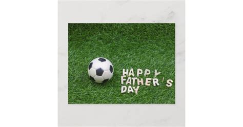 happy fathers day  soccer  football card zazzle
