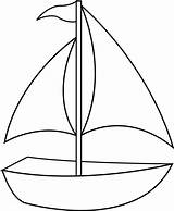 Sailboat Clipart Line Clip sketch template