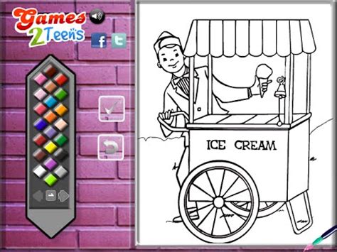 ice cream truck coloring pages  kids ice cream truck coloring