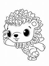 Hatchimals Coloring Kids Hedgehog Fun Pages sketch template