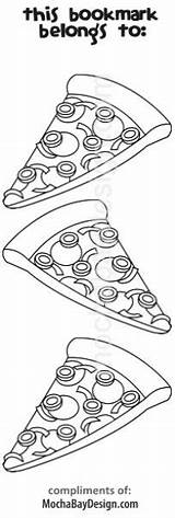 Pizza Coloring Printable Pages Print Clip Kids sketch template