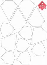 Paper Piecing Templates Printable English Epp Wafers Visit Shape sketch template