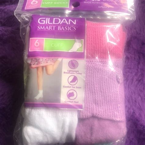 gildan accessories gildan smart cuff girls socks  pairs poshmark