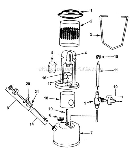 coleman  mantle gas lantern   ereplacementpartscom