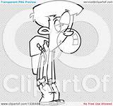 Gum Boy Blowing Clipart Bubble Bored Illustration Cartoon School Outline Toonaday Royalty Lineart Vector sketch template