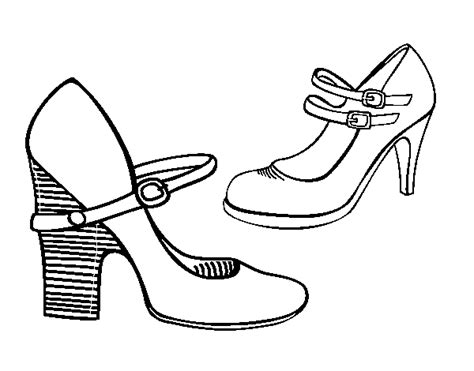 heel shoes coloring page coloringcrewcom