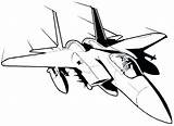 Force Air Coloring Pages Jet Fighter Color Printable Getcolorings Print sketch template