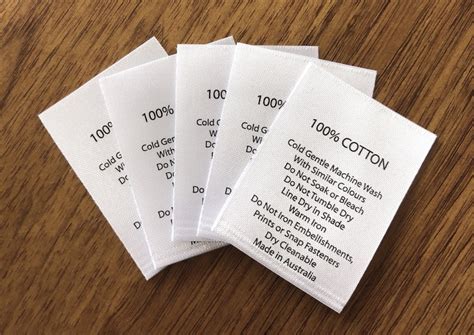 washing care instructions labels satin labels  cotton etsy canada