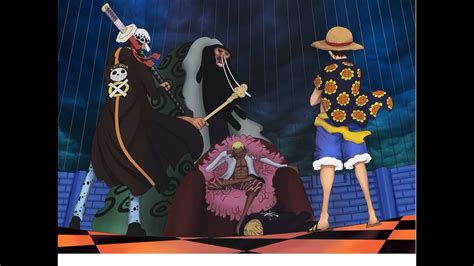 Luffy And Law Vs Doflamingo One Piece Epic Fight Youtube