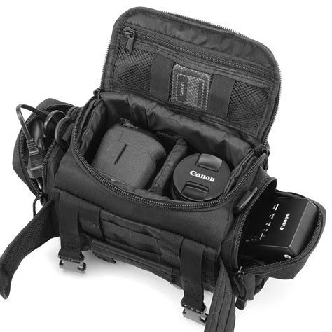 slrdslr camera bag waterproof shockproof case barbarians tactical gear sling pack molle waist