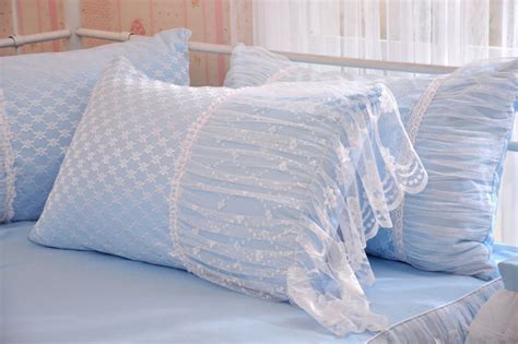 Cotton Princess Korean Bedding Sets Queen King Lace Satin