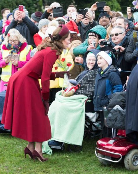 catherine duchess of cambridge attends christmas day church service