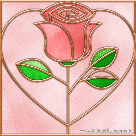 dont eat  paste stained glass rose box