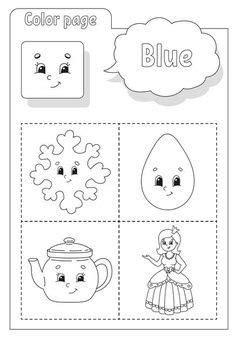 premium vector coloring book learning colors learning colors