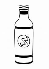 Bottle Coloring Pages Drinks Animated Bottles Water Gifs Kids sketch template