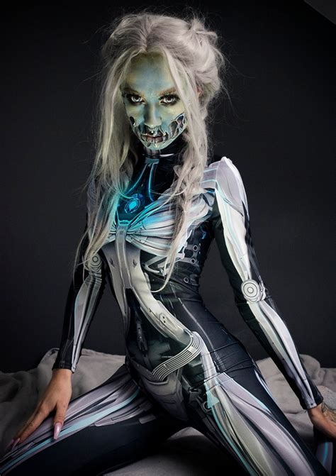 Cyborg Costume Cosplay Costume Women Cyberpunk Costume Festival