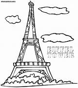 Tower Coloring Pages Eiffel France Paris Cn Printable Colorings Getcolorings Fancy Color Eiff sketch template