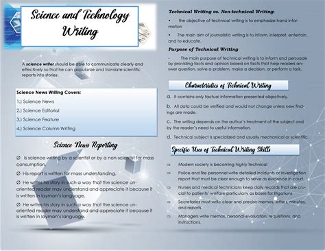 science  technology writing  science writer