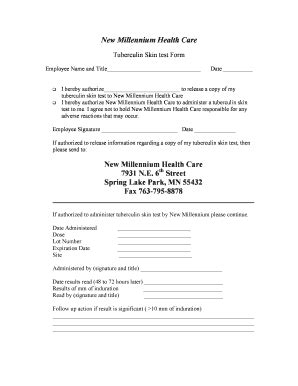 mantoux form  fill  printable fillable blank tb test