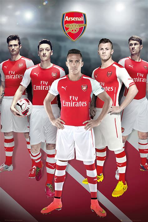 arsenal players official soccer player poster  buy  soccermadusacom