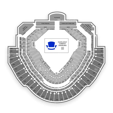 chase field seating chart concert map seatgeek