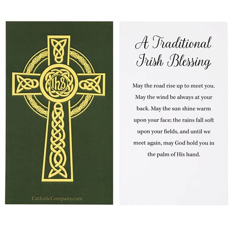 irish prayer card  catholic company