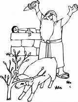 Abraham Isaac Genesis Isaak Sacrifice Abimelech Sketch sketch template