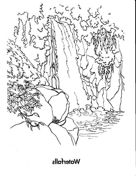 waterfall coloring pages  adults  getcoloringscom